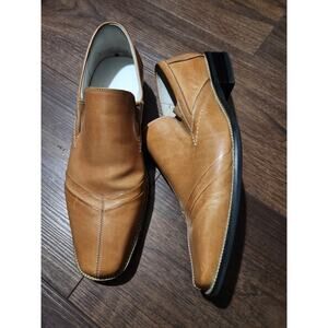 Stacy Adams Sz 9.5M Cognac Leather Oxford Shoes 24850-240